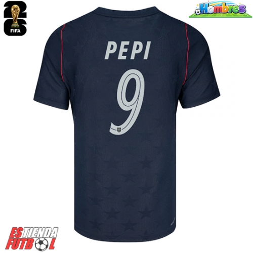 Estados Unidos Ricardo Pepi #9 Segunda Equipación Mundial 2026 Manga Corta